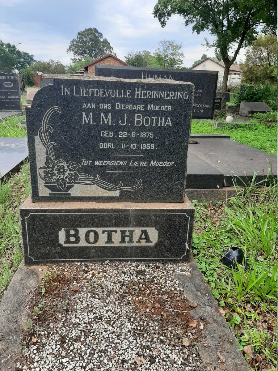 BOTHA M.M.J. 1875-1959