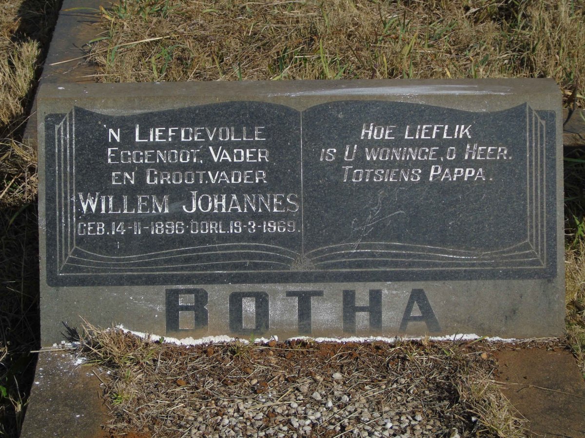 BOTHA Willem Johannes 1896-1969