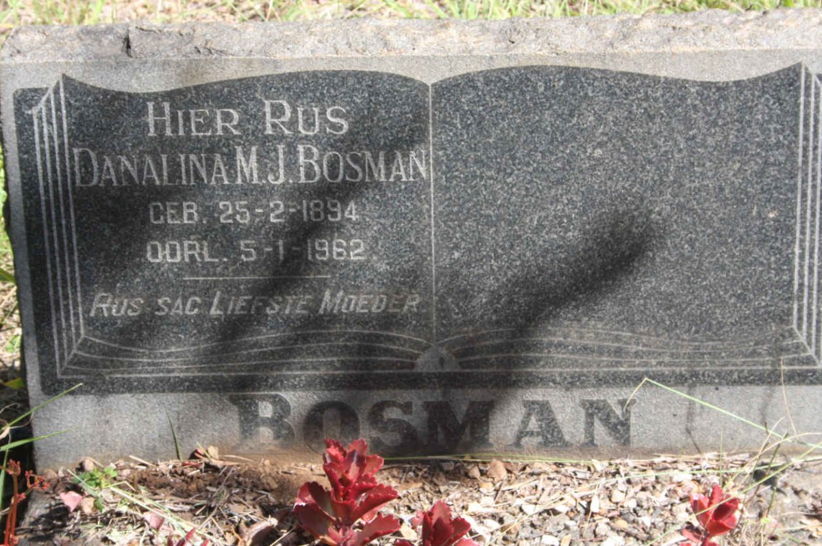 BOSMAN Danalina M.J. 1894-1962