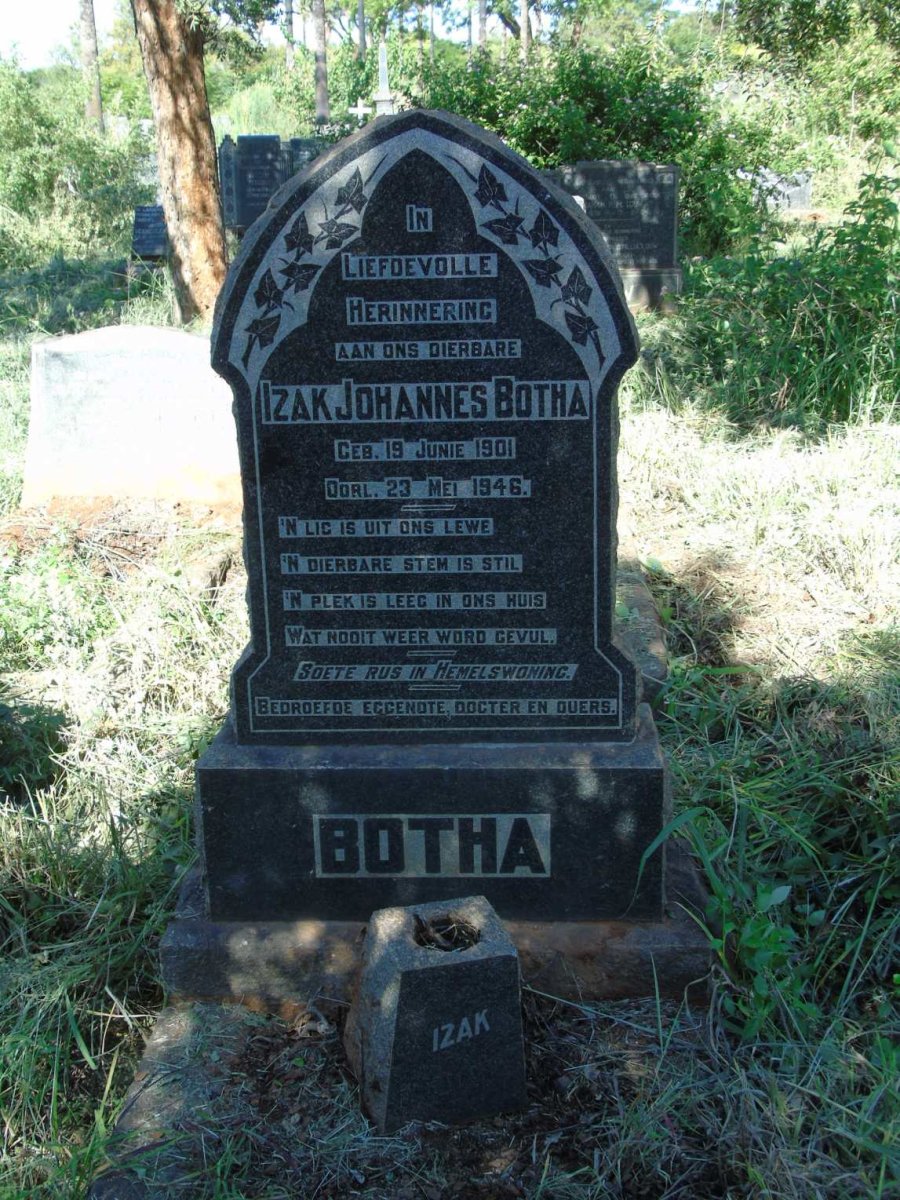 BOTHA Izak Johannes 1901-1946