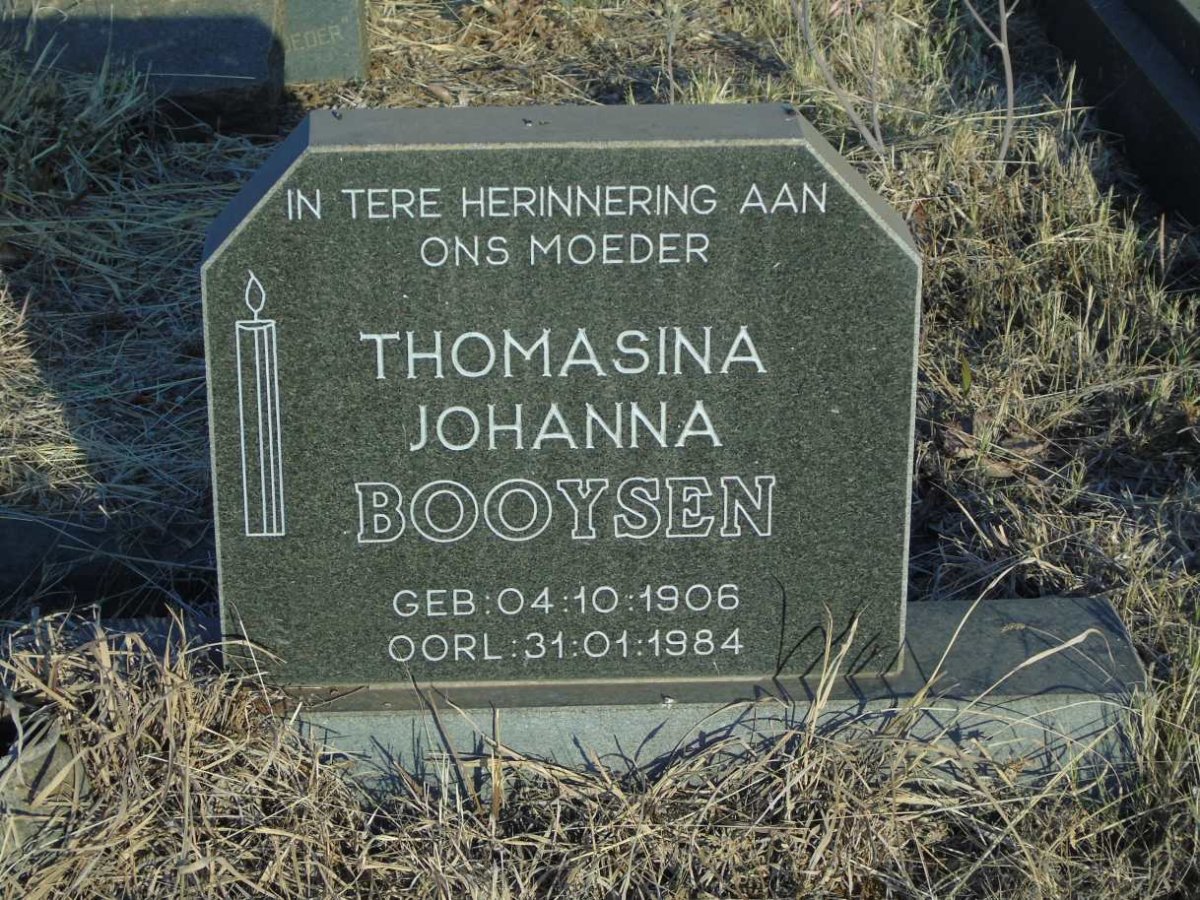 BOOYSEN Thomasina Johanna 1906-1984