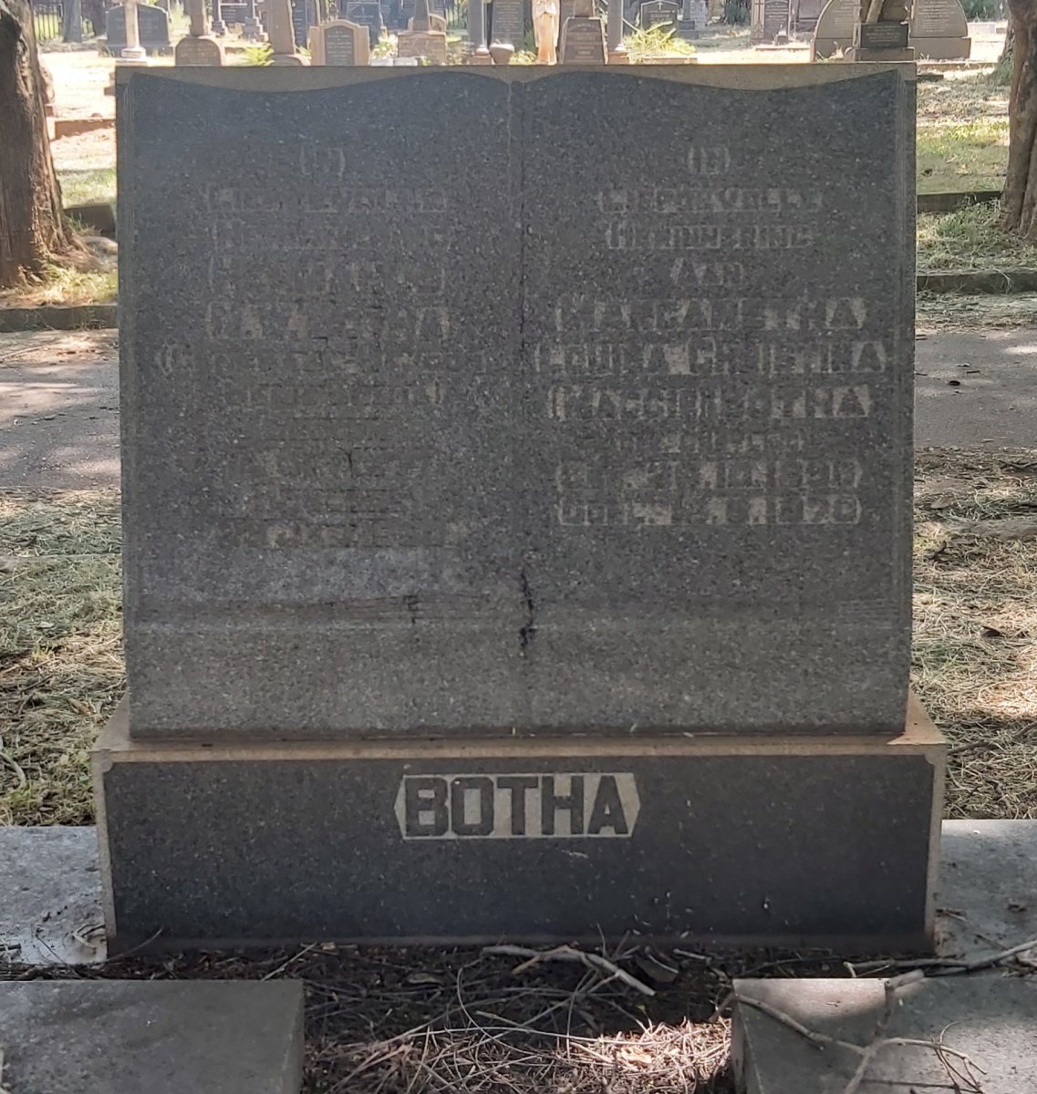 BOTHA Hermanus N.W. 18??-195? &amp; Margaretha Louisa Christina GREYLING 189?-1970