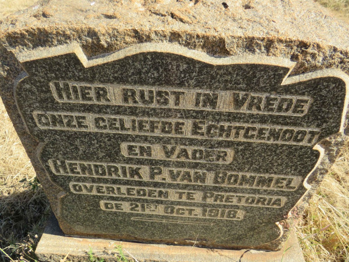 BOMMEL Hendrik P., van -1918