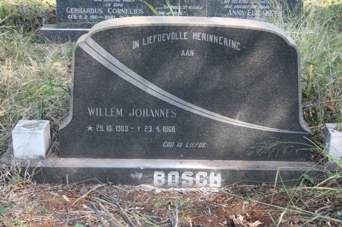 BOSCH Willem Johannes 1903-1968