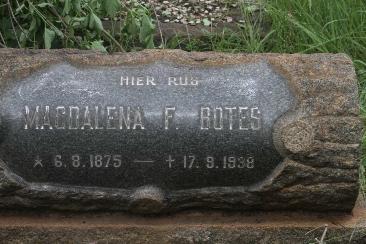 BOTES Magdalena F. 1875-1938