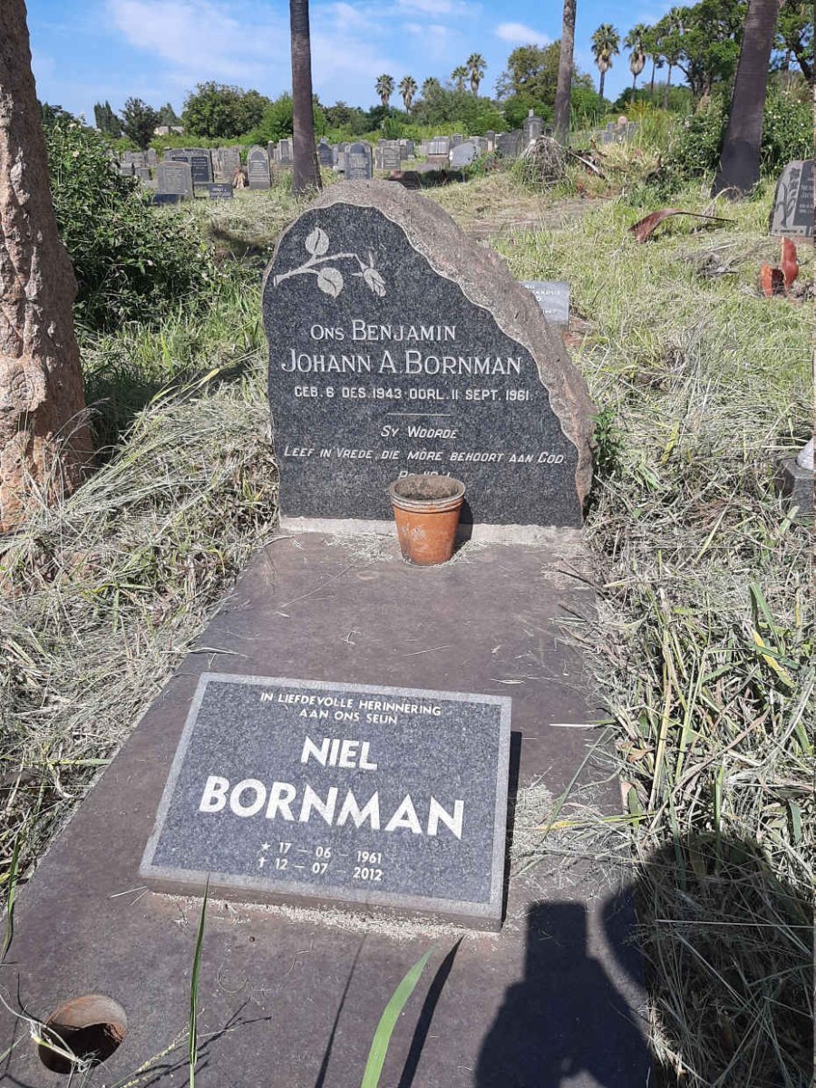 BORNMAN Johann A. 1943-1961 :: BORNMAN Niel 1961-2012