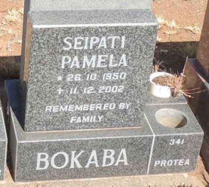 BOKABA Seipati Pamela 1950-2002