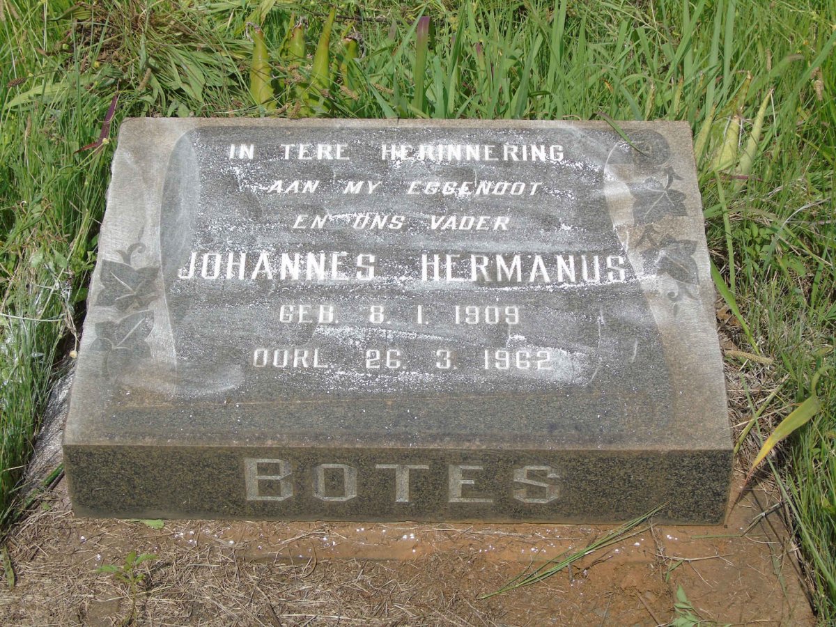 BOTES Johannes Hermanus 1909-1962