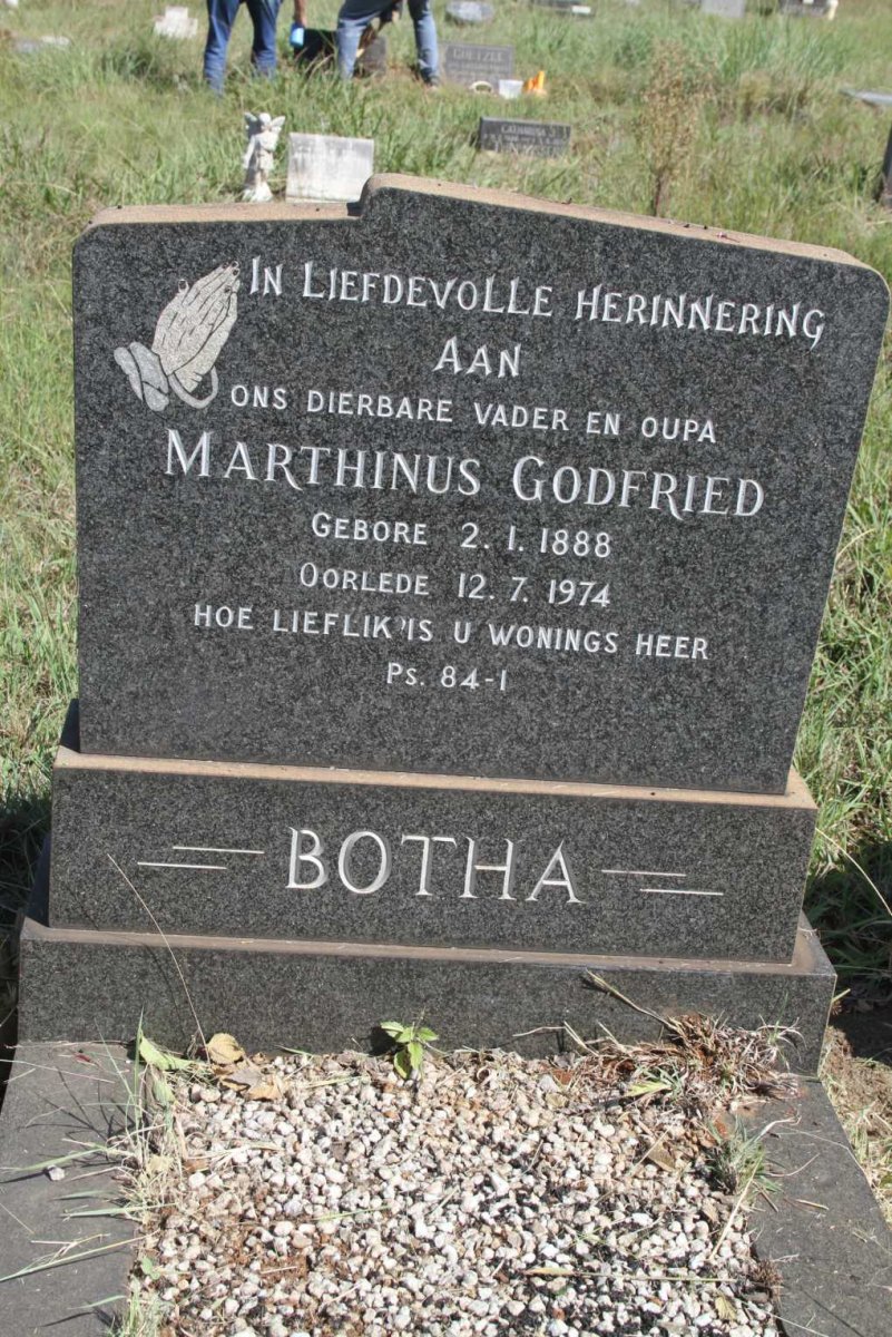 BOTHA Marthinus Godfried 1888-1974