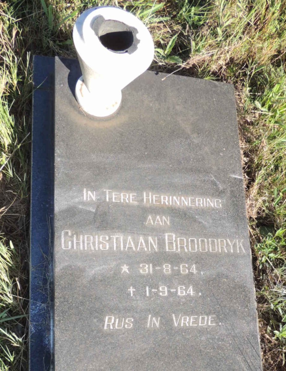 BROODRYK Christiaan 1964-1964