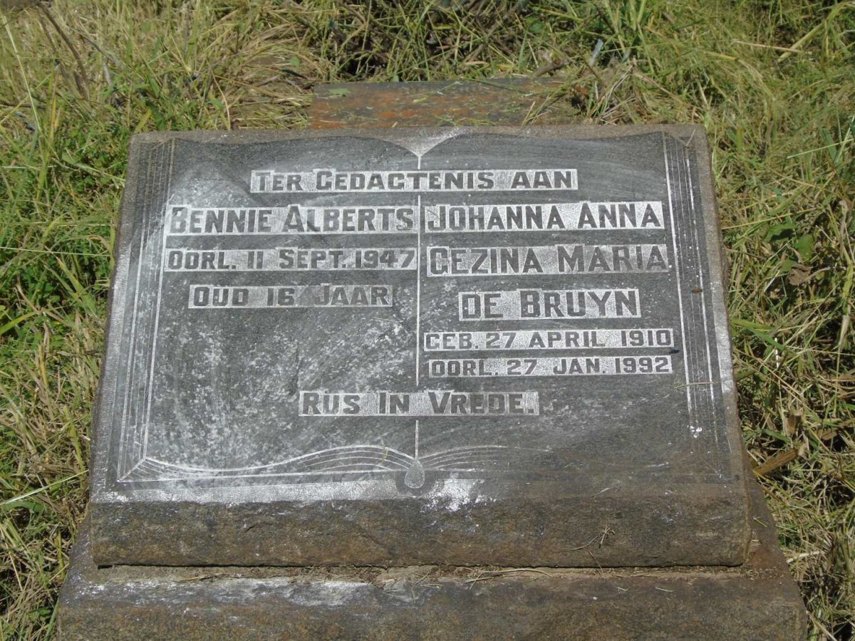 BRUYN Johanna Anna Gezina Maria, de 1910-1992 :: ALBERTS Bennie -1947