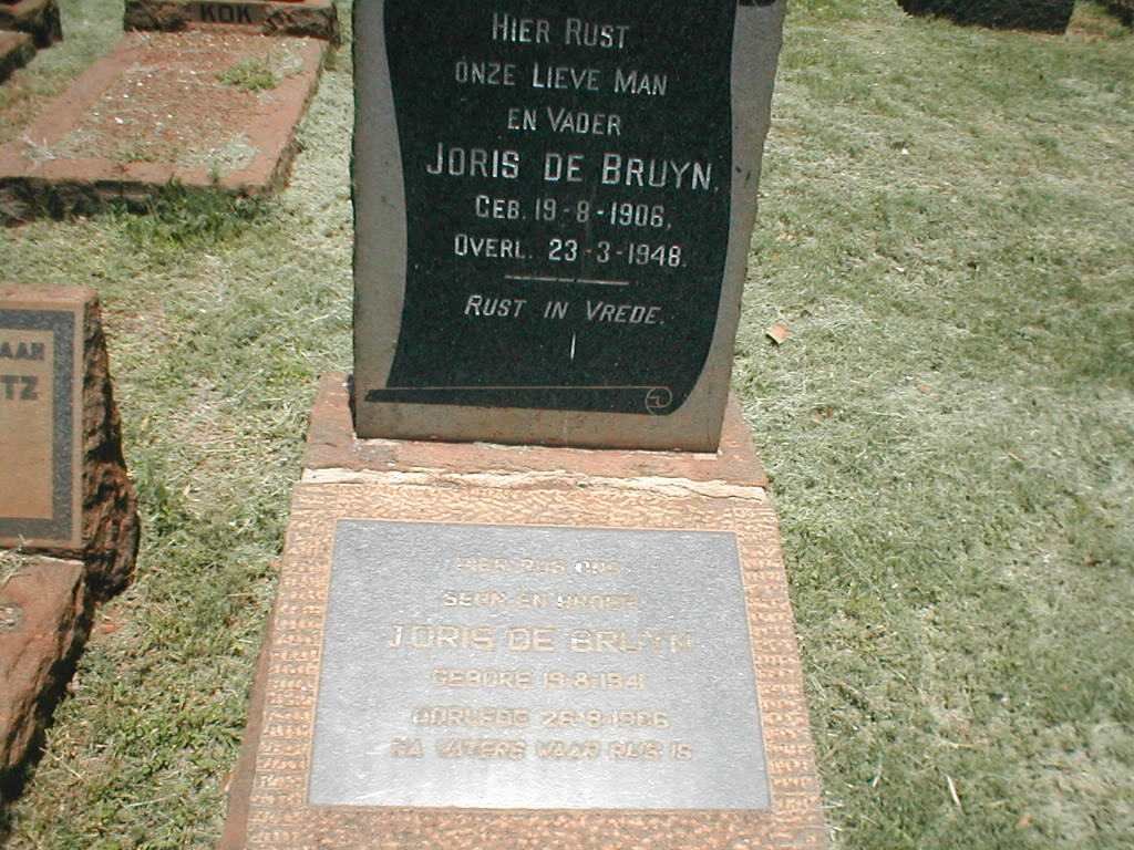 BRUYN Joris, de 1906-1948, DE BRUYN Joris 1941-1966