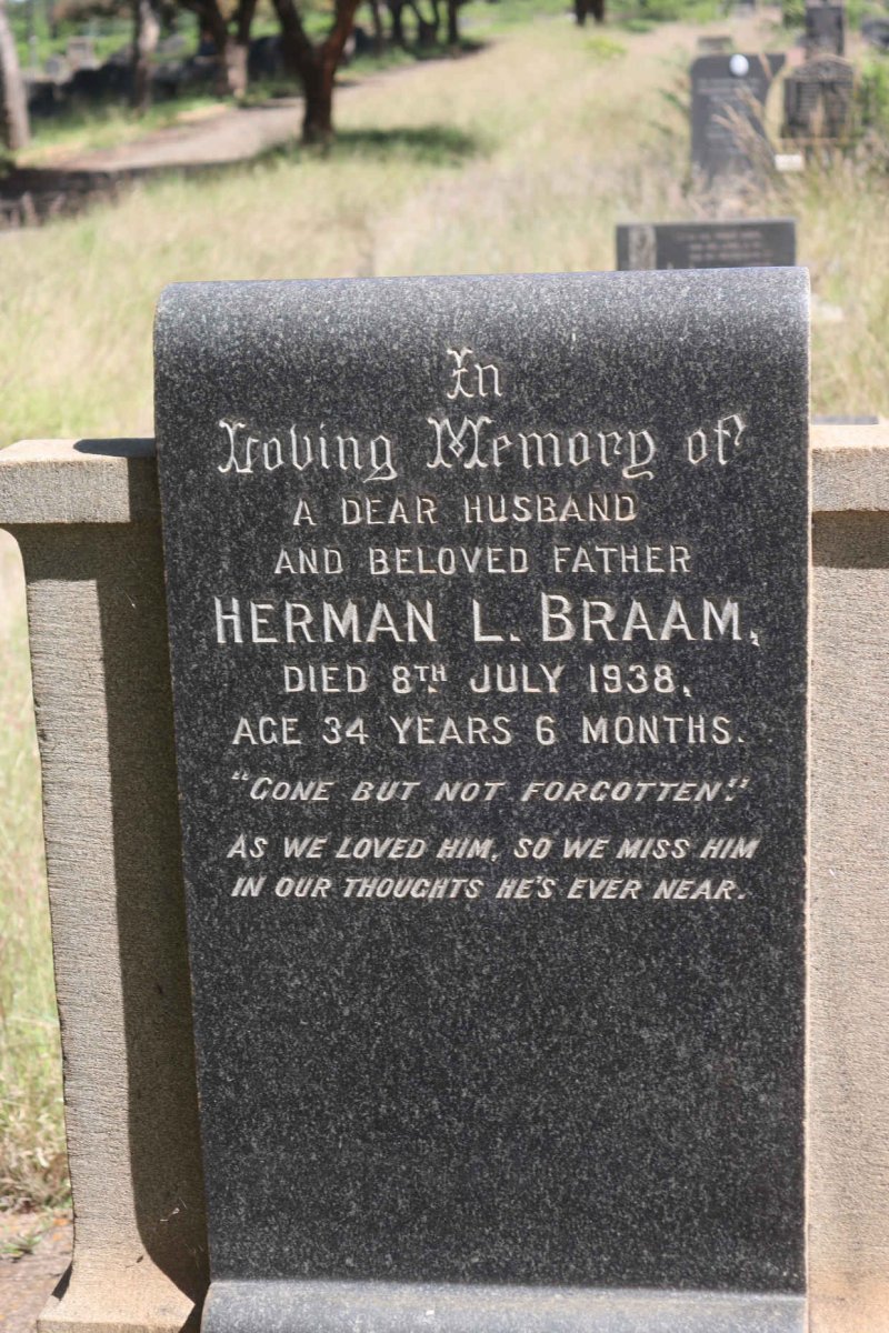BRAAM Herman L. -1938