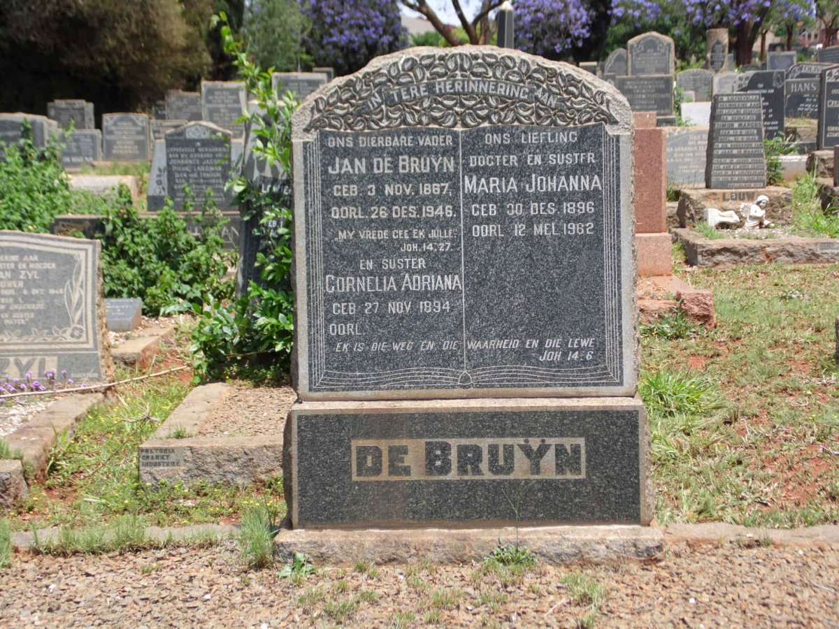 BRUYN Jan, de 1867-1946 :: DE BRUYN Maria Johanna 1896-1962 :: DE BRUYN Cornelia Adriana 1894-