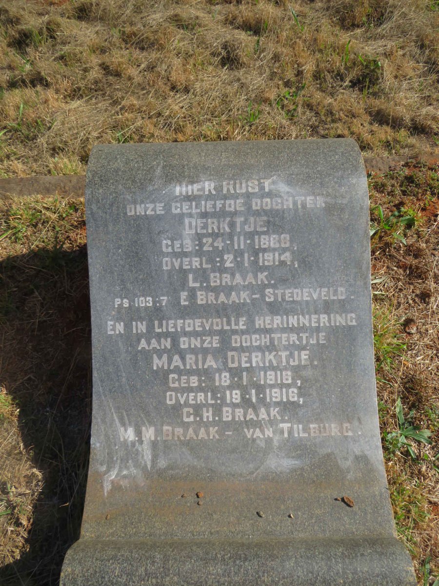 BRAAK Derktje 1888-1914 :: BRAAK Maria Dirktje 1916-1916