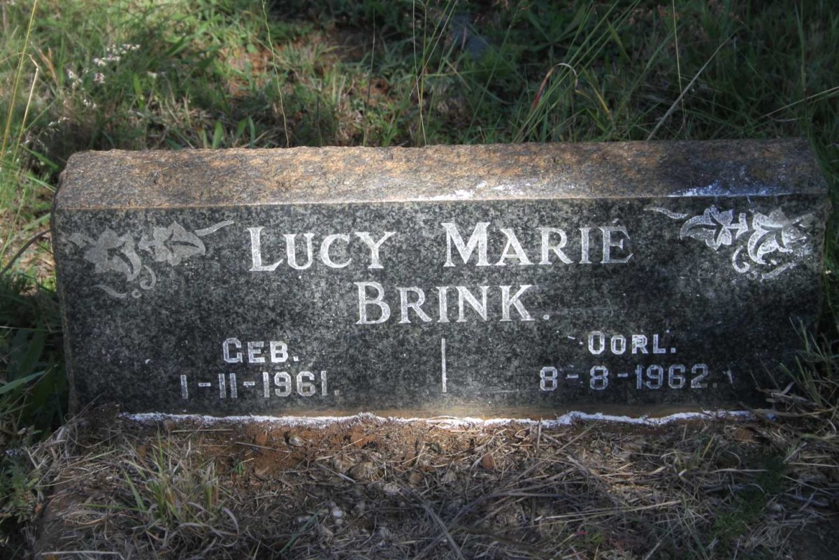 BRINK Lucy Marie 1961-1962