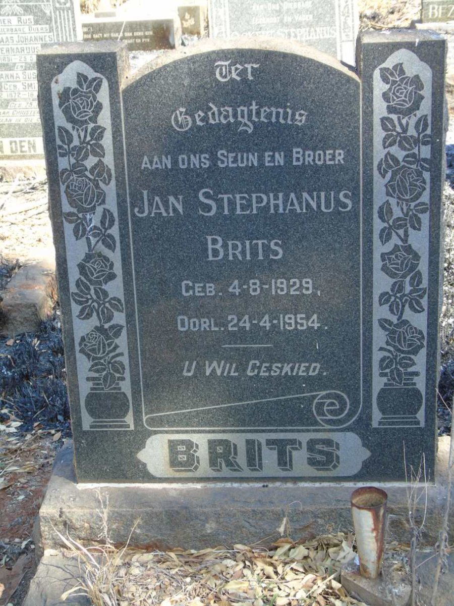 BRITS Jan Stephanus 1929-1954