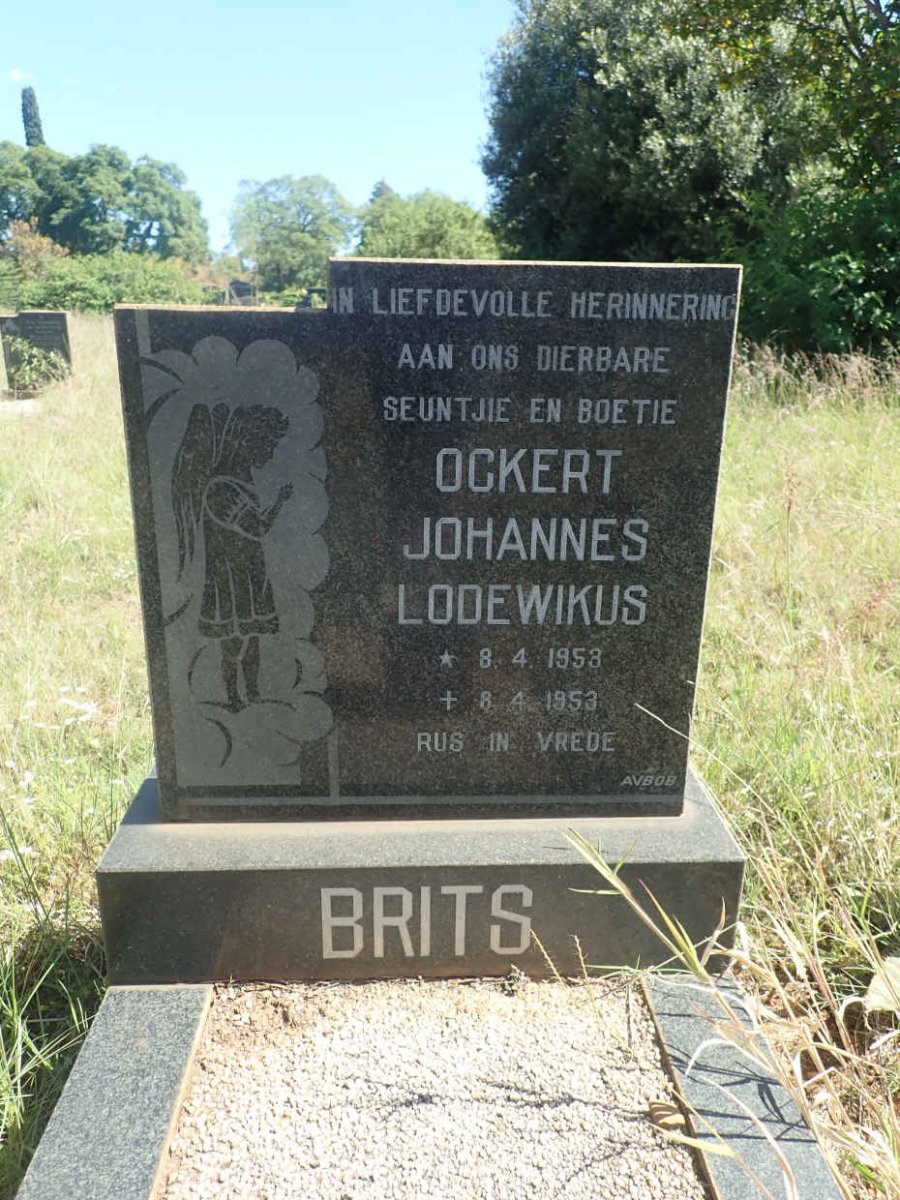 BRITS Ockert Johannes Lodewikus 1953-1953