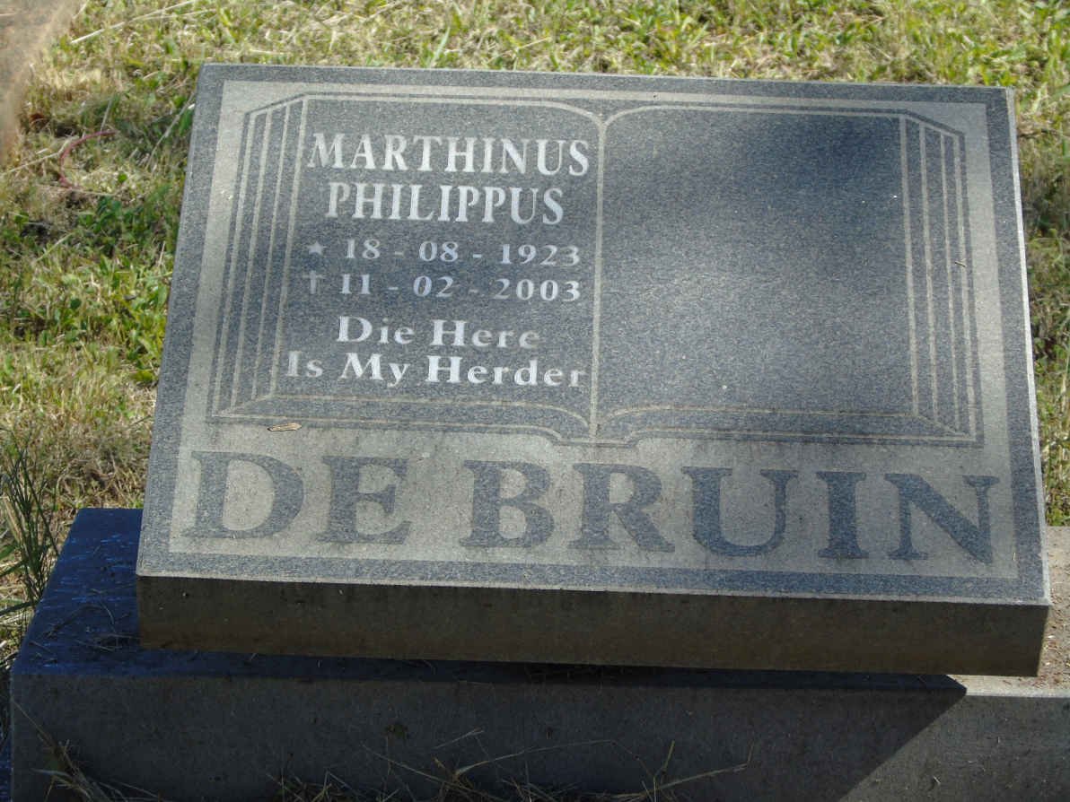 BRUIN Marthinus Philippus, de 1923-2003