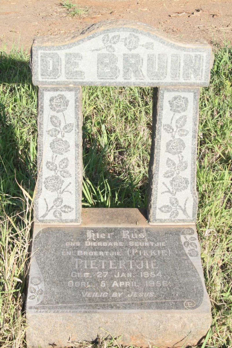 BRUIN Pietertjie, de 1954-1956