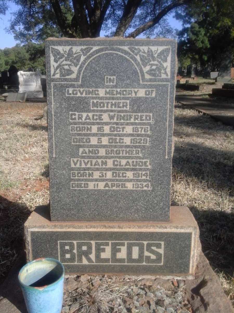 BREEDS Grace Winifred 1876-1929 :: BREEDS Vivian Claude 1914-1934
