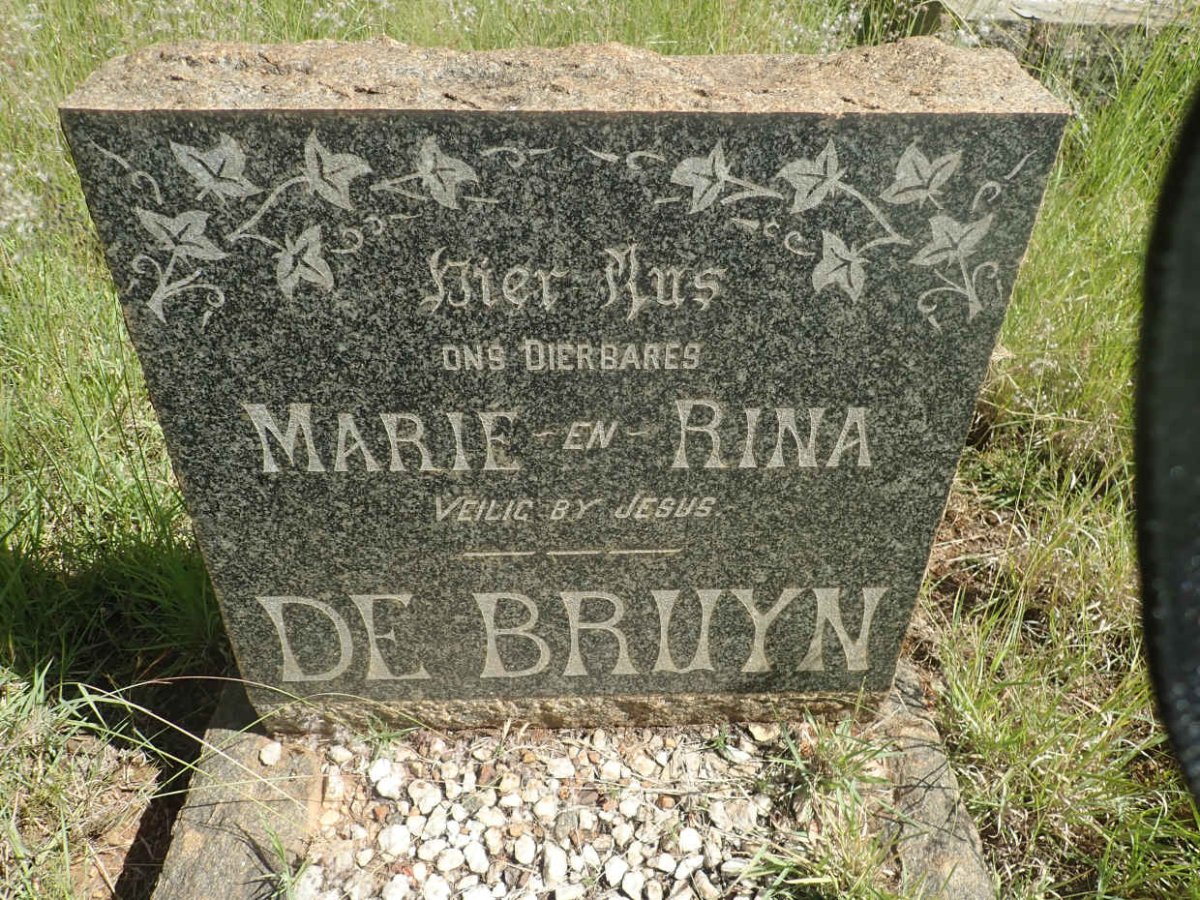 BRUYN Marie, de :: DE BRUYN Rina