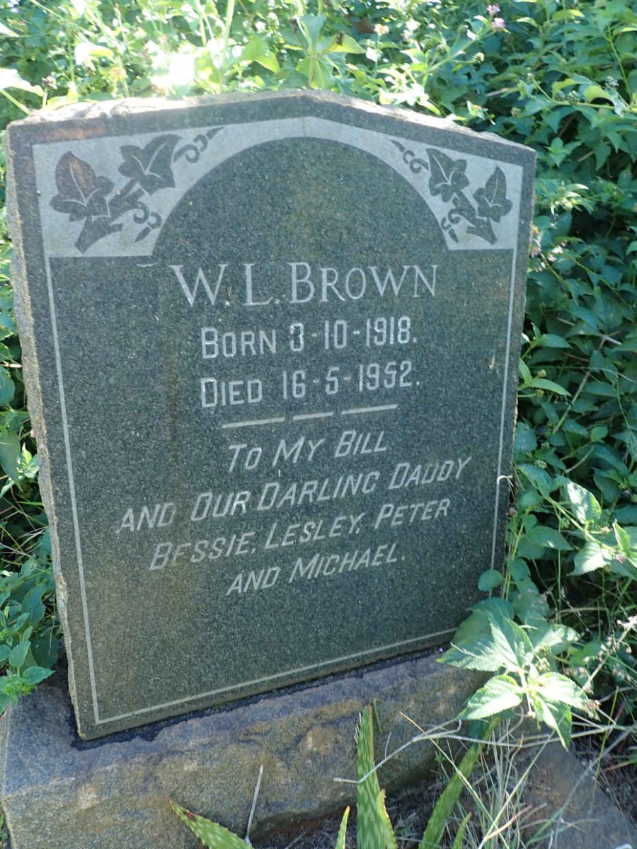 BROWN W.L. 1918-1952