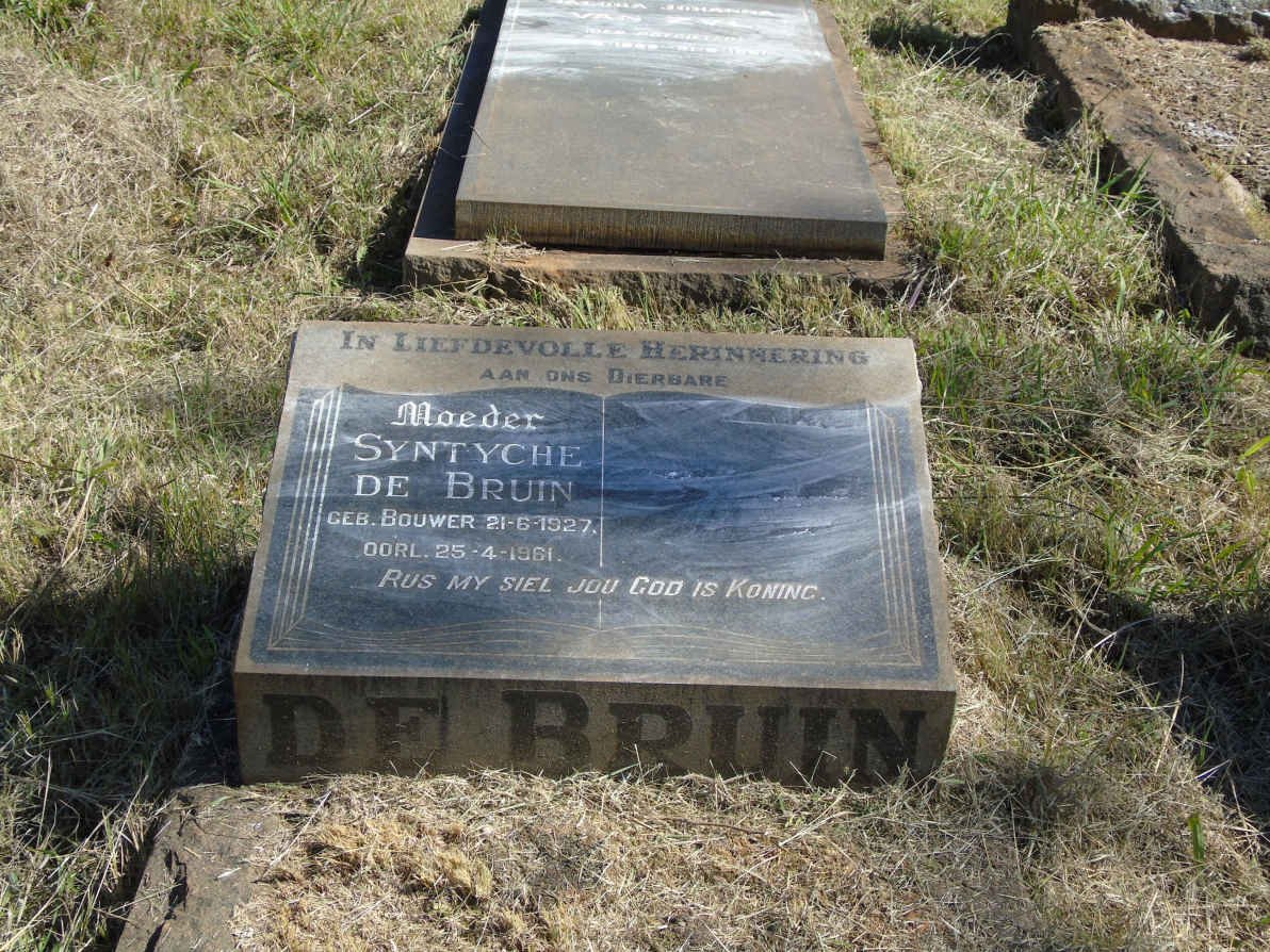 BRUIN Syntyche, de nee BOUWER 1927-1961