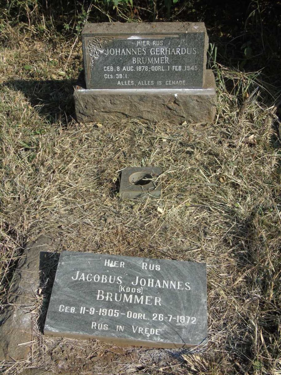 BRUMMER Johannes Gerhardus 1878-1945 :: BRUMMER Jacobus Johannes 1905-1972