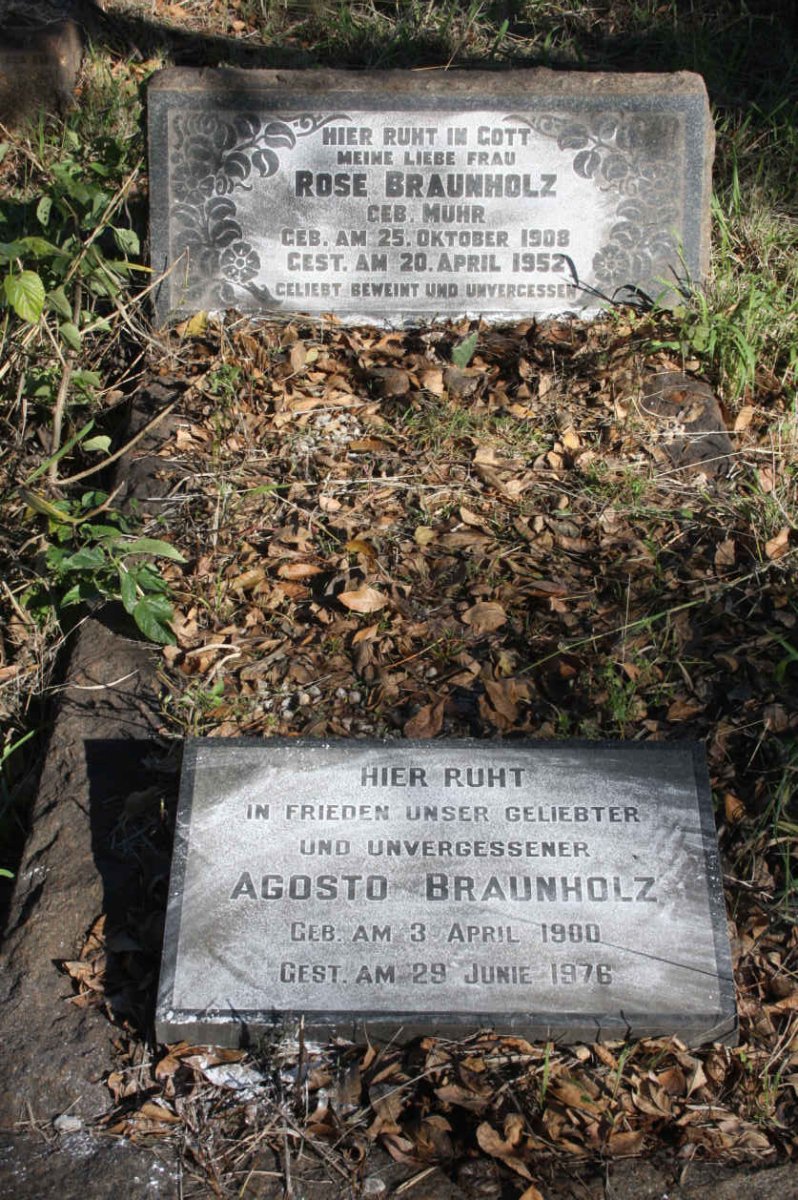 BRAUNHOLZ Agosto 1900-1976 &amp; Rose MUHR 1908-1952