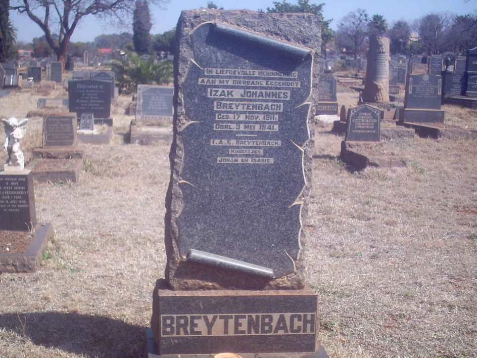 BREYTENBACH Izak Johannes 1911-1941