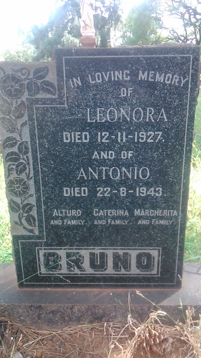 BRUNO Antonio -1943 &amp; Leonora -1927