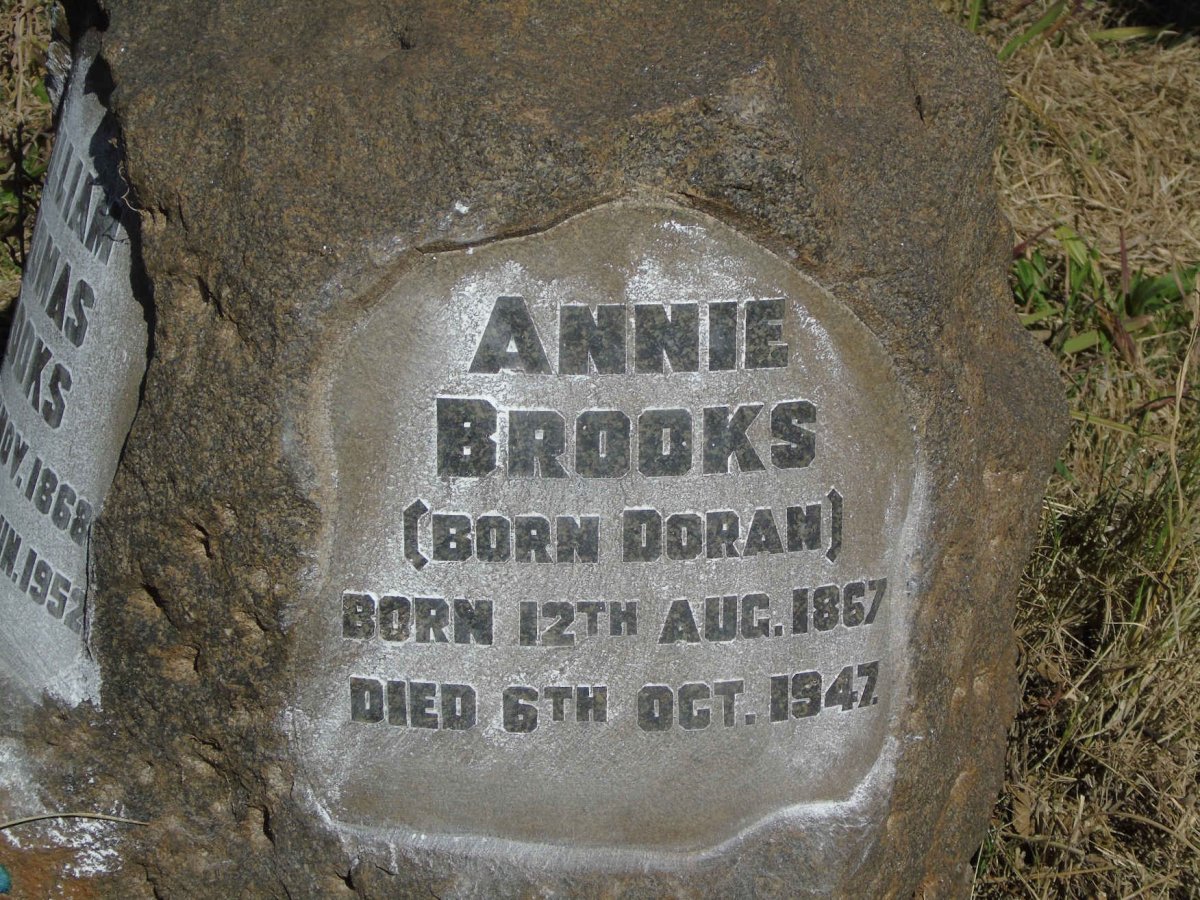BROOKS William Thomas 1868-1952 & Annie DORAN 1867-1947