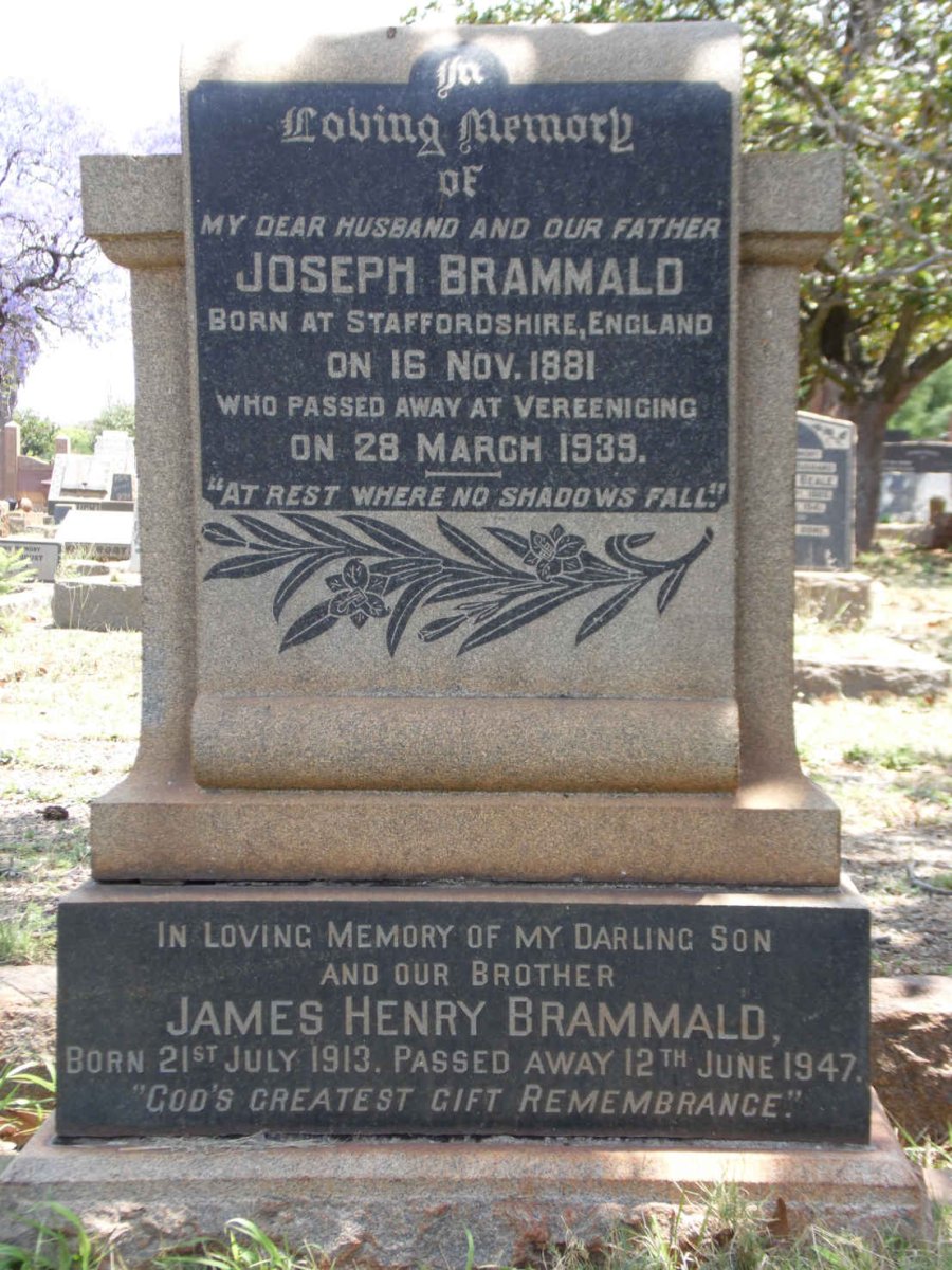 BRAMMALD Joseph 1881-1939 :: BRAMMALD James Henry 1913-1947