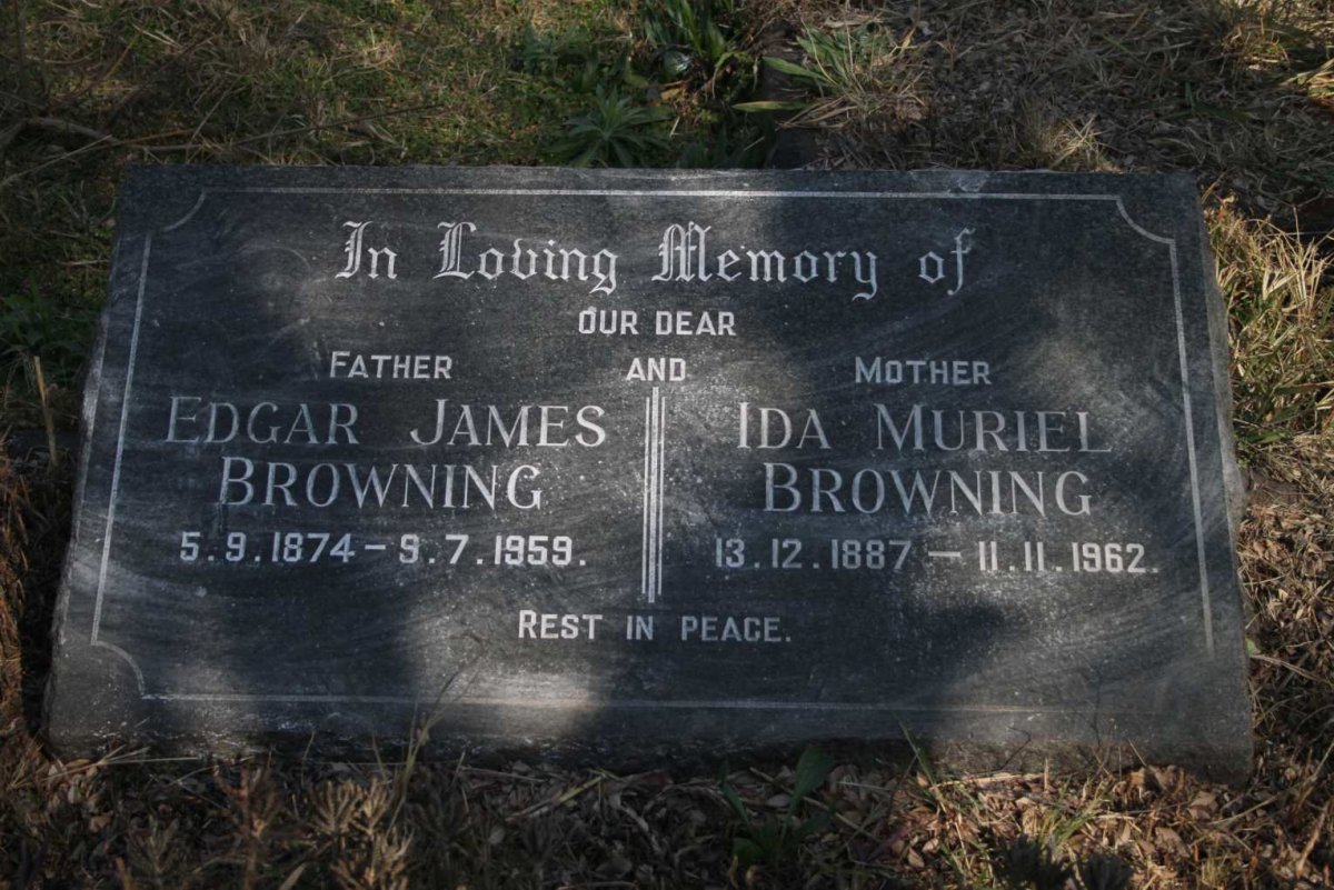 BROWNING Edgar James 1874-1959 &amp; Ida Muriel 1887-1962