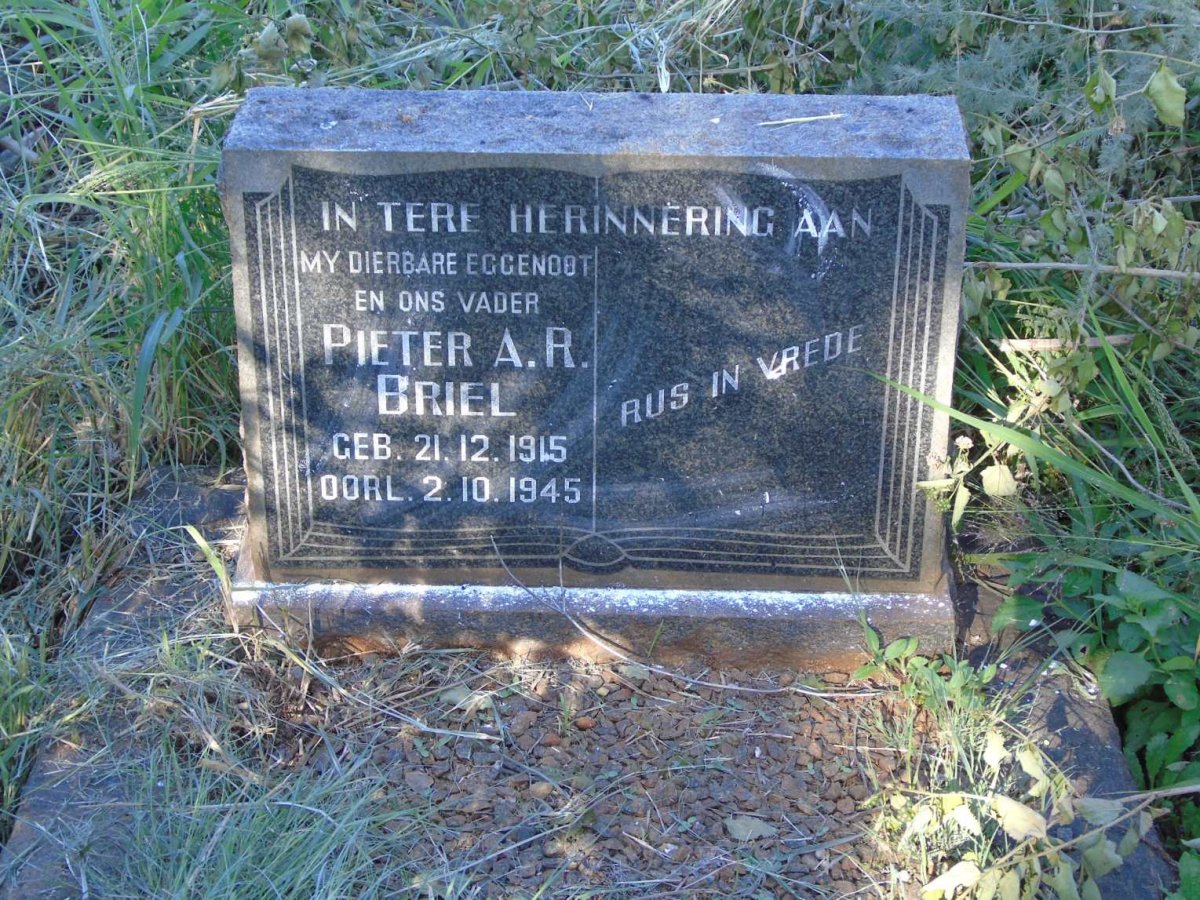 BRIEL Pieter A.R. 1915-1945