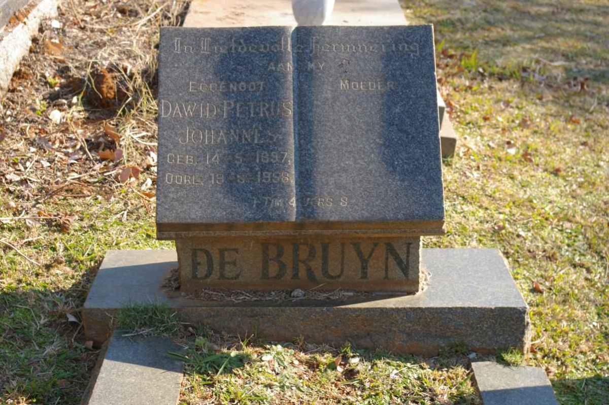 BRUYN Dawid Petrus Johannes, de 1897-1958