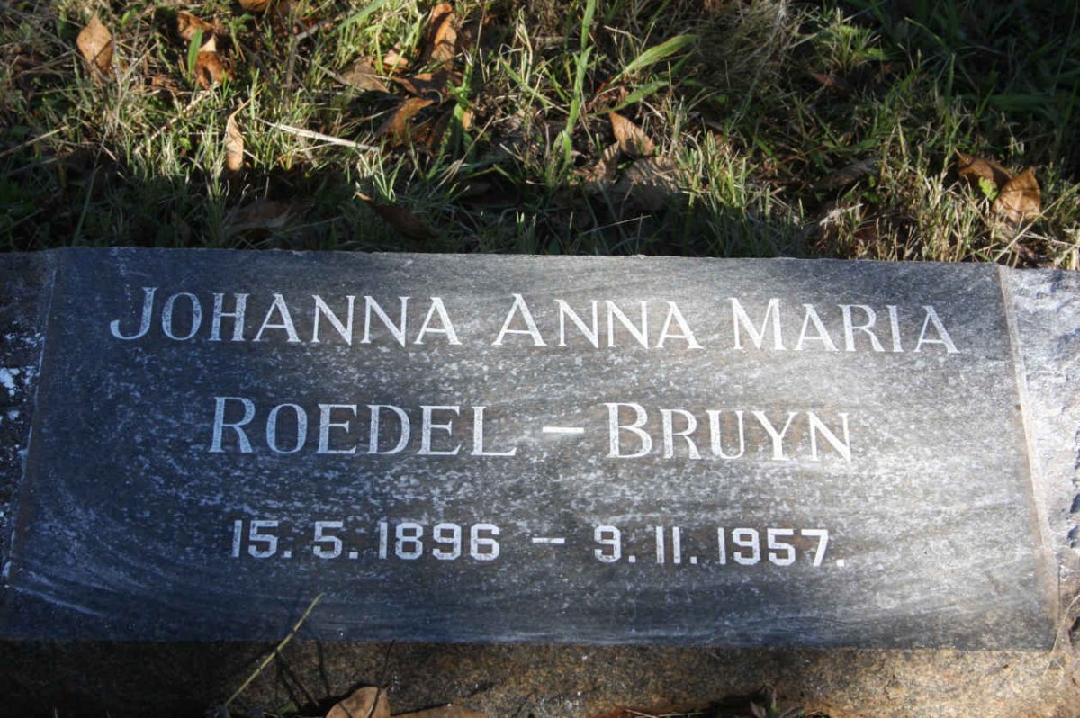 BRUYN Johanna Anna Maria, ROEDEL 1896-1957