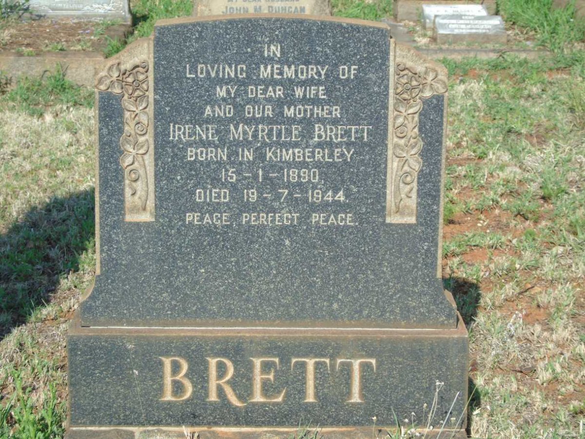 BRETT Irene Myrtle 1890-1944
