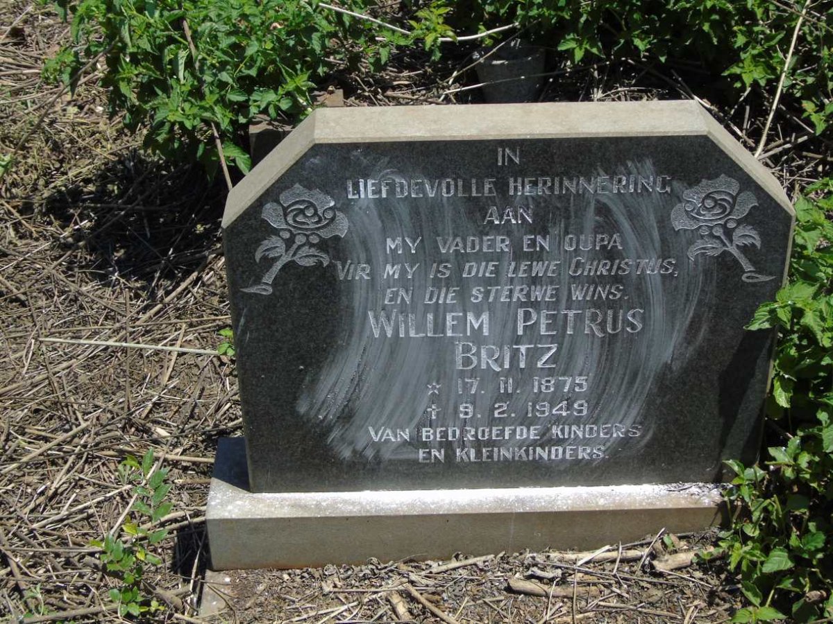 BRITZ Willem Petrus 1875-1949