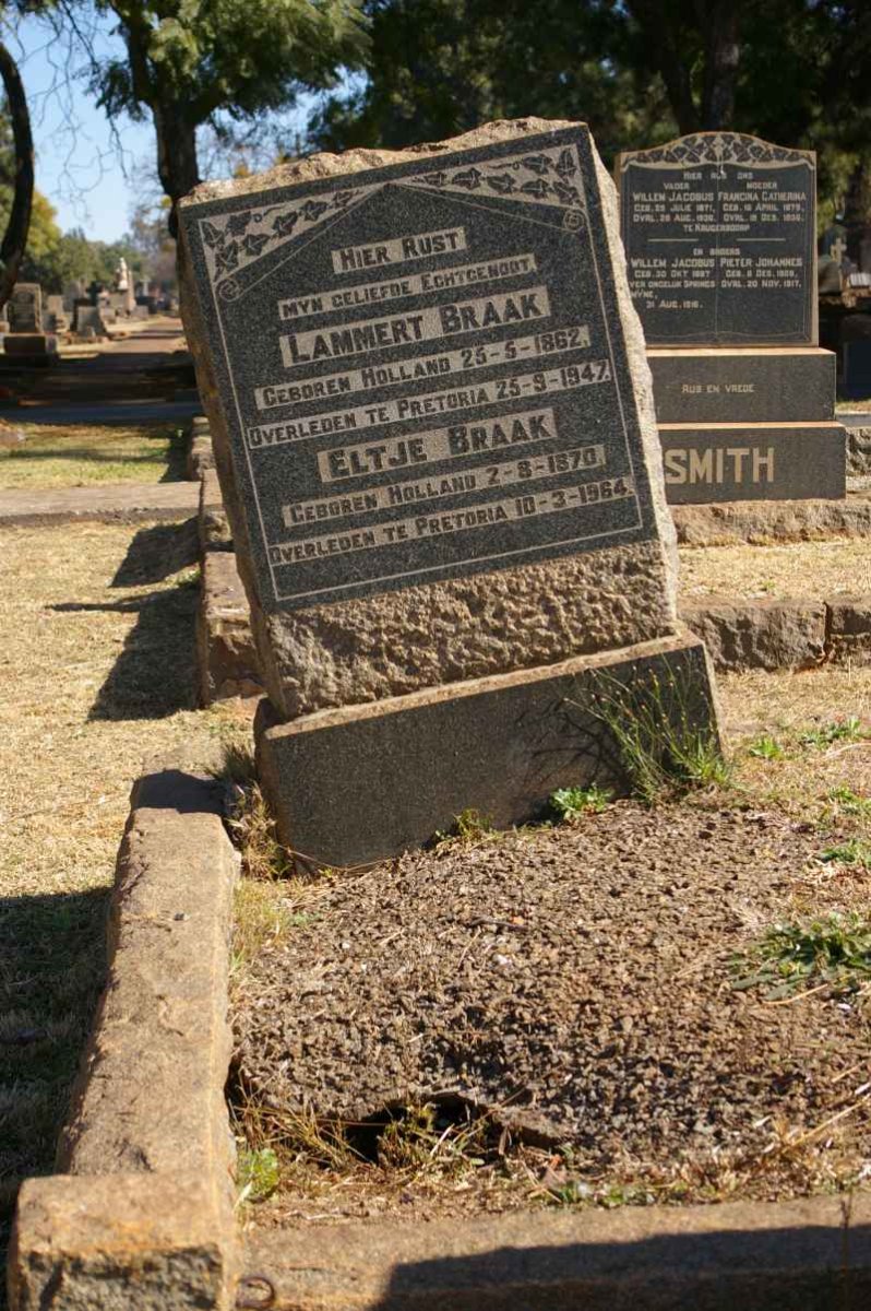 BRAAK Lammert 1862-1947 &amp; Eltje 1870-1964