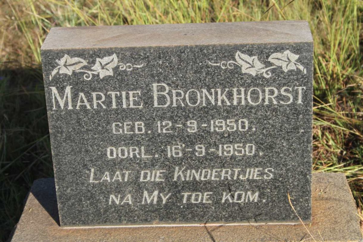 BRONKHORST Martie 1950-1950