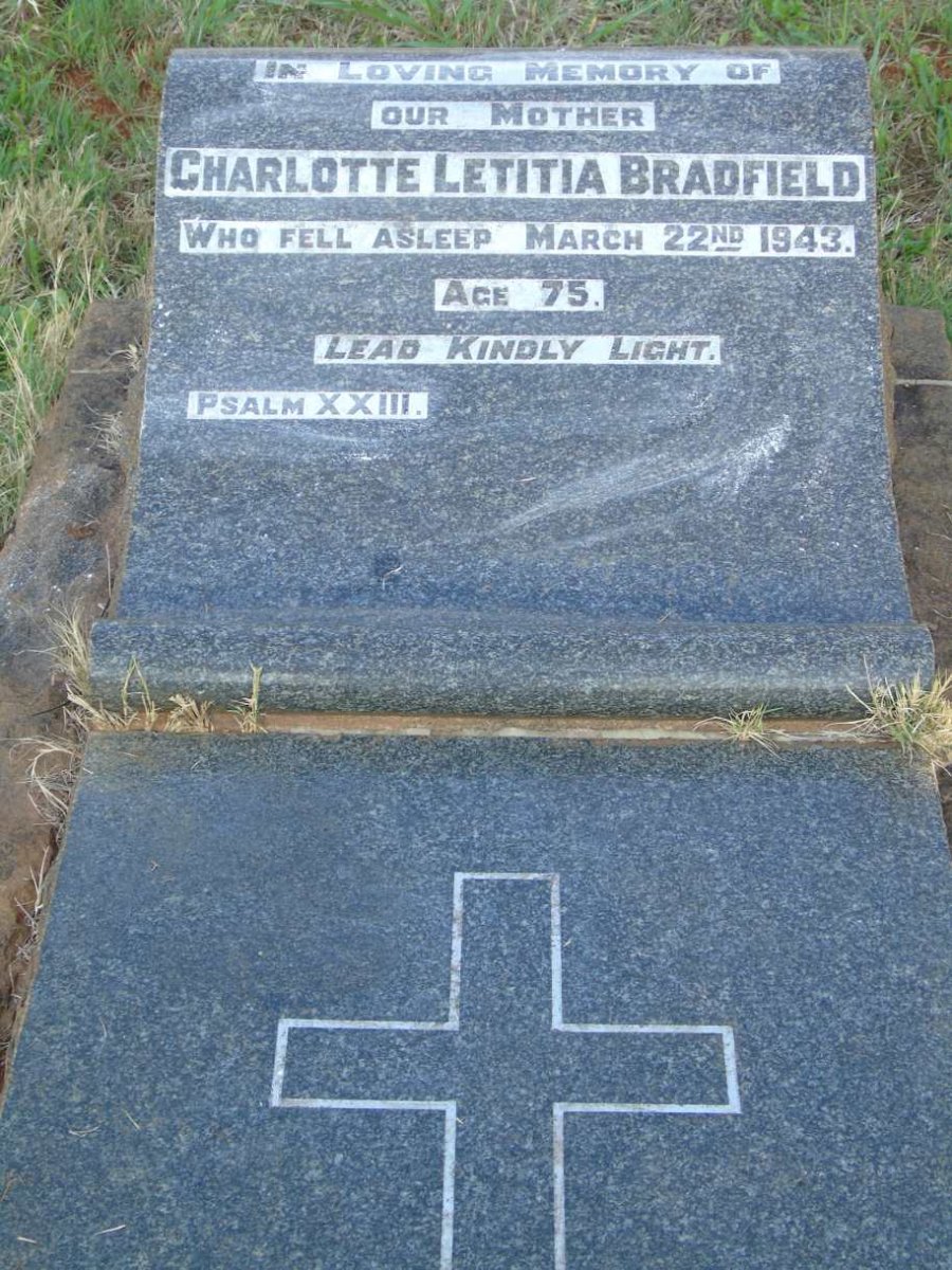 BRADFIELD Charlotte Letitia -1943