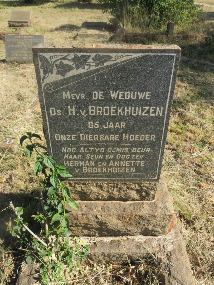 BROEKHUIZEN ? , van 