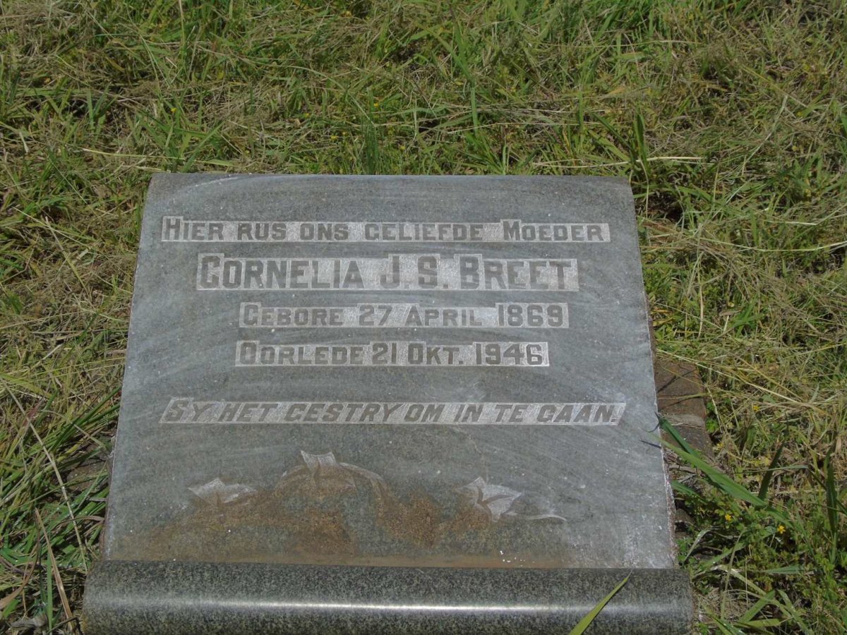 BREET Cornelia J.S. 1869-1946