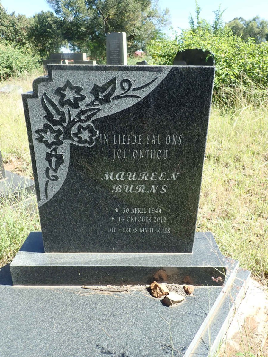 BURNS Maureen 1944-2013