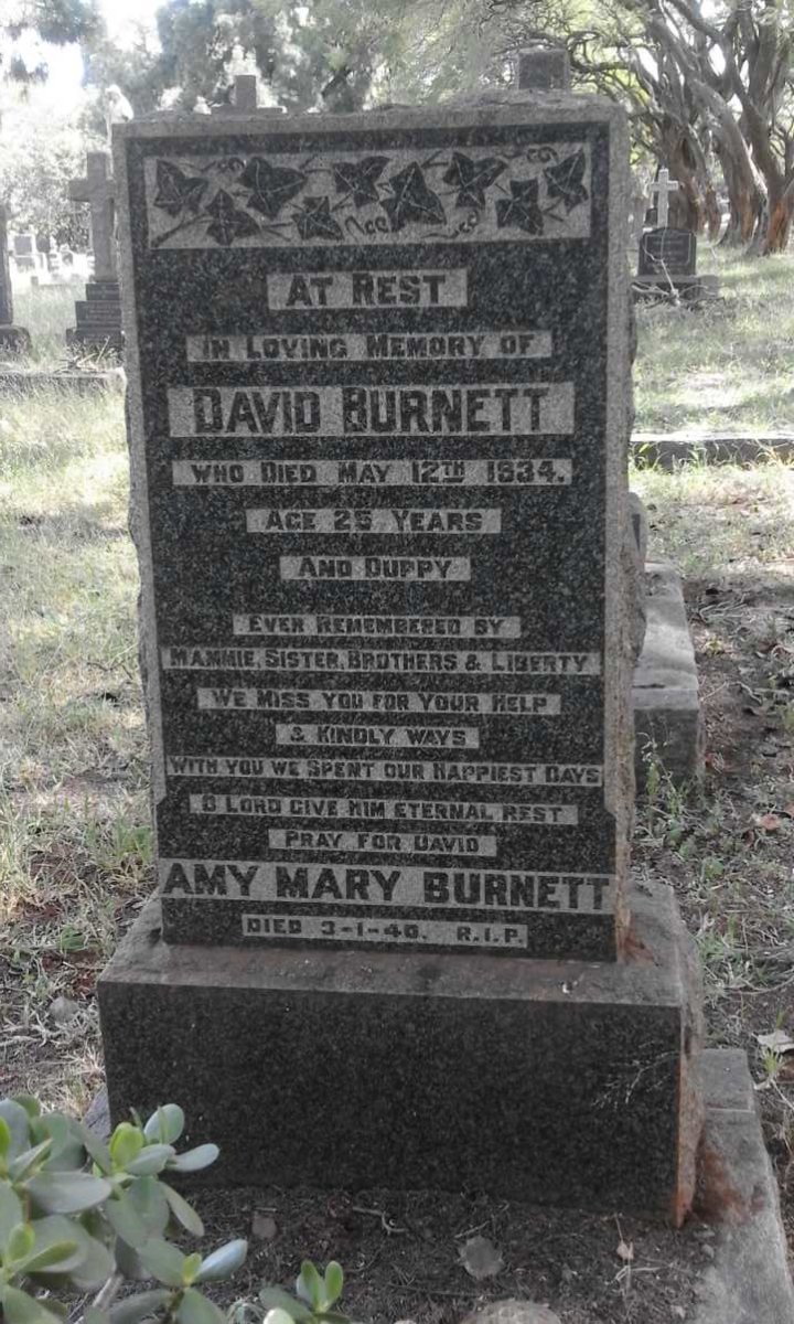 BURNETT David -1934 :: BURNETT Amy Mary -1940