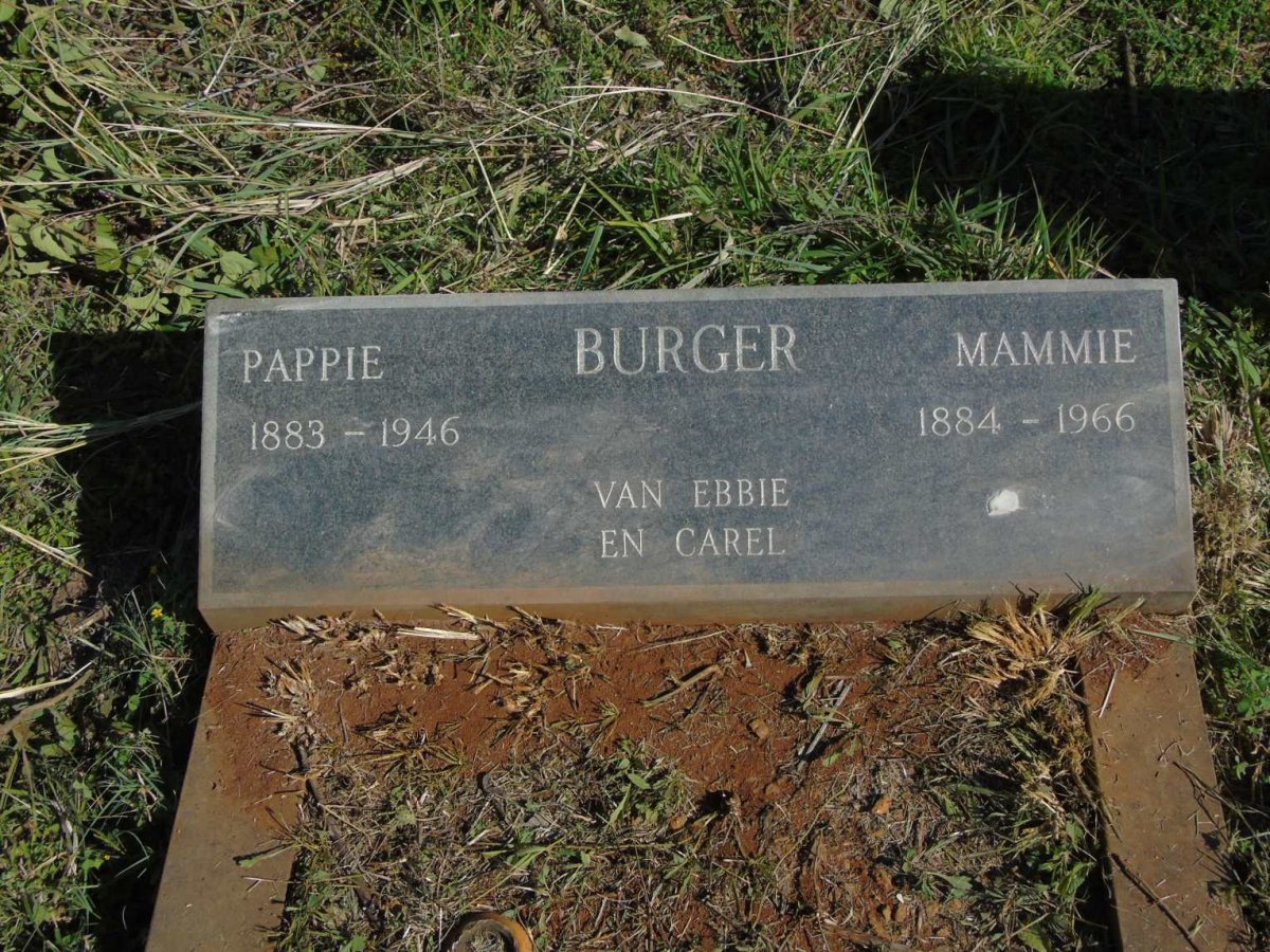 BURGER ? 1883-1946 & ? 1884-1966