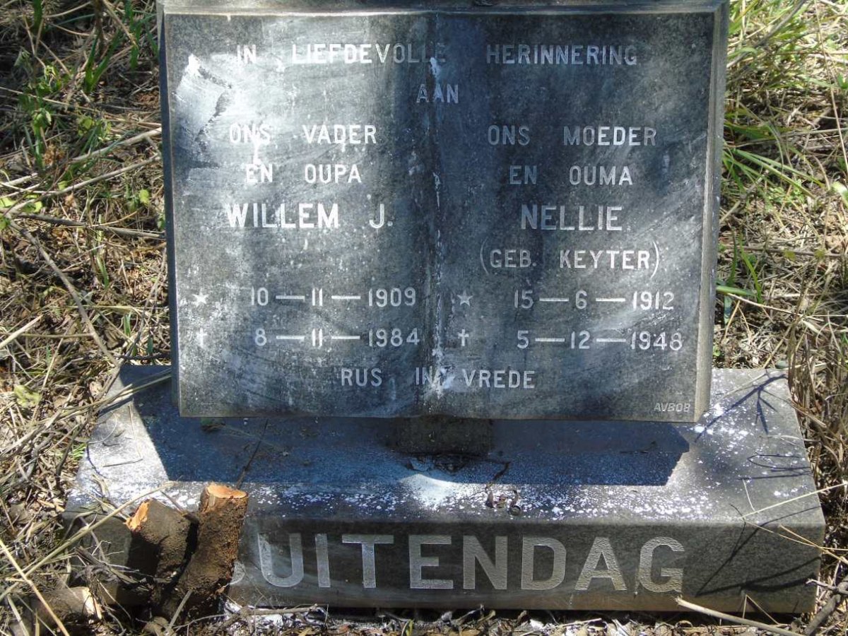 BUITENDAG Willem J. 1909-1984 & Nellie KEYTER 1912-1948