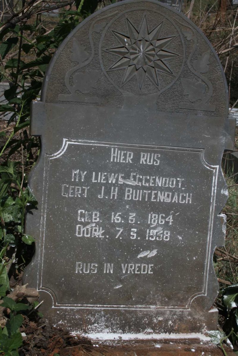 BUITENDACH Gert J.H. 1864-1938